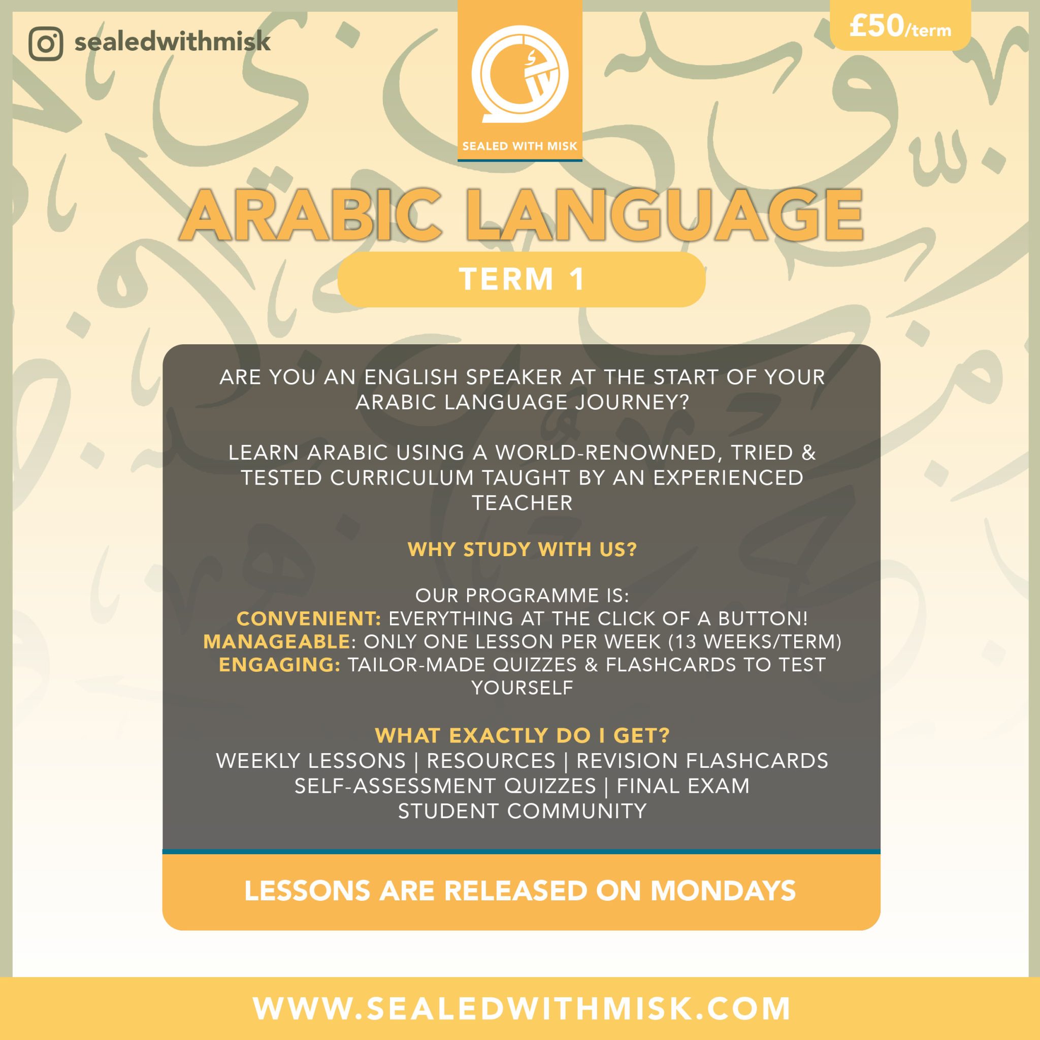 Arabic Language Programme – Sealed with Misk